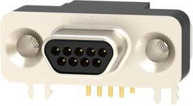 581-M09-113L462, D-Sub Micro-D Connectors MMd F 9P RA 30u