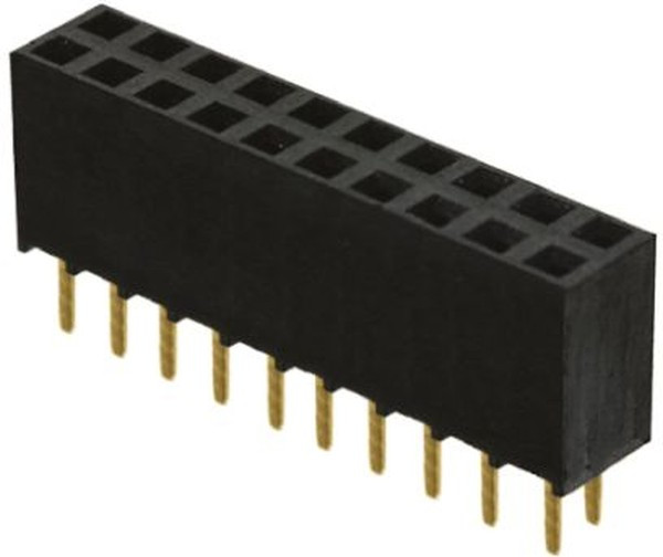 SSW-110-02-G-D, Headers &amp; Wire Housings Tiger Buy Socket Strip with PCB Tails, .100" Pitch