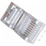 TWT-PL45/S-8P8C, Коннектор RJ-45 8P8C FTP Кат. 5e экранированный, универсальный, 100 шт. в упак. PL4 TWT-PL45/S-8P8C, Коннектор RJ-45 8P8C FTP Кат. 5e экранированный, универсальный, 100 шт. в упак. PL4