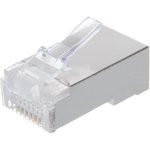 TWT-PL45/S-8P8C, Коннектор RJ-45 8P8C FTP Кат. 5e экранированный, универсальный, 100 шт. в упак. PL4 TWT-PL45/S-8P8C, Коннектор RJ-45 8P8C FTP Кат. 5e экранированный, универсальный, 100 шт. в упак. PL4