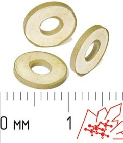 Пьезоэлемент ультразвуковой, размер 8.15xd3x1, форма кольцо, марка материала ЦТС-19, модель Щ47124_1