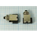 Кнопка малогабаритная без фиксации 220В/3А, аналог КМ1-1, чёрная; № 150 Ch ПКн\220\ 3,0\OFF-(ON)\d 8