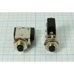 Кнопка малогабаритная без фиксации 220В/3А, аналог КМ1-1, чёрная; № 150 Ch ПКн\220\ 3,0\OFF-(ON)\d 8