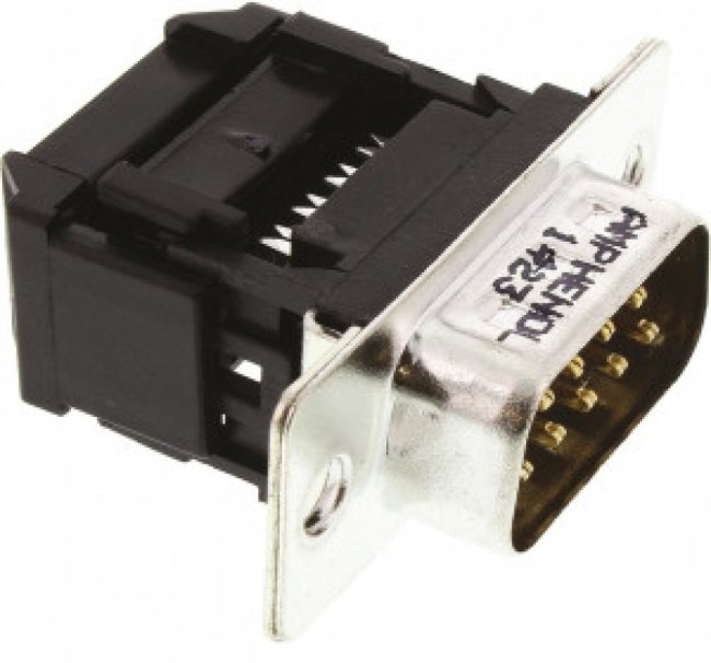 L17DEFRA09P, Amphenol DFR 9 Way Right Angle Cable Mount D-sub Connector Plug, 2.74mm Pitch L17DEFRA09P, Amphenol DFR 9 Way Right Angle Cable Mount D-sub Connector Plug, 2.74mm Pitch