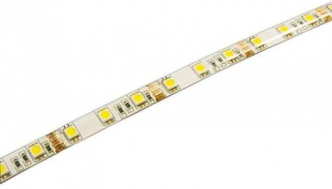 Лента светодиодная PLS 5050/60-12V 14.4Вт/м 6500К холод. бел. IP65 (уп.5м) JazzWay 1000958