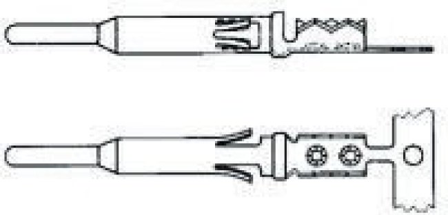 926980-1, Контакт, Серия CI 2, Штырь, Обжим, 17 AWG, Контакты с Покрытием из Олова