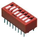 76SC04T, DIP Switches / SIP Switches DIP Switch SPDT Raised Rocker 4 Pos