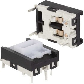 KBB12, Движковый переключатель , 15х20х14 мм, 5 контактов, 6 А, 250 В