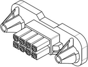 15-06-0180, Headers & Wire Housings MF BMI RECPT DR 18P W/PNL MNT EARS 94V2 15-06-0180, Headers & Wire Housings MF BMI RECPT DR 18P W/PNL MNT EARS 94V2