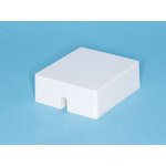 TJC6P4C-W, Розетка RJ-14 телефонная на стену, 1 гнездо , белая (SS324)