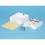 TJC6P4C-W, Розетка RJ-14 телефонная на стену, 1 гнездо , белая (SS324)