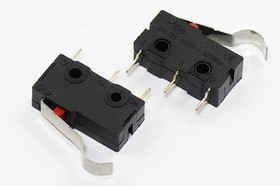 Микропереключатель, размер 20x 7 x10, 3А, переключение ON-(ON), размер концевика L12, MSW-14B