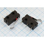 Микропереключатель, размер 20x 7 x10, 3А, переключение ON-(ON), размер концевика L12, MSW-14B