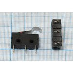 Микропереключатель, размер 20x 7 x10, 3А, переключение ON-(ON), размер концевика L12, MSW-14B