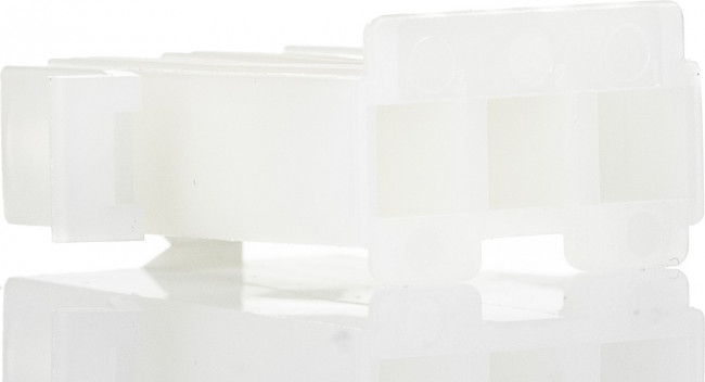 19-09-2038, STANDARD .093" Male Connector Housing, 6.7mm Pitch, 3 Way, 1 Row