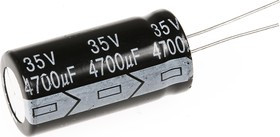 ECAP (К50-35), 4700 мкФ, 35 В, 105°C, Конденсатор электролитический алюминиевый ECAP (К50-35), 4700 мкФ, 35 В, 105°C, Конденсатор электролитический алюминиевый