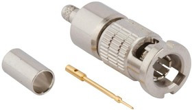 034-1042, Разъем РЧ / Коаксиальный, В/П BNC Коаксиальный, Прямой Штекер, Обжимной, 75 Ом