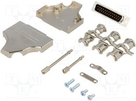 MHDM35-25-DMP-K, разъем D-Sub; PIN: 25; вилка; "папа"; угловой; пай