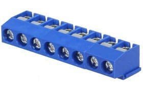 ETB11080B000Z, Зажимная рейка для печатных плат, угловой 90°, 5мм, на PCB, 8А