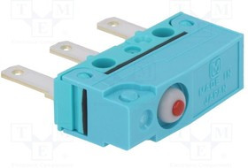 ABS1110519J, Микропереключатель SNAP ACTION, без рычага, SPDT, 0,1A/250ВAС