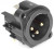 AC3MAH-AU-PRE, XLR Connectors 3 Pole XLR Male Chassis Mount AType Gold Plated Contact HorizPCB Mount Black Fin AC3MAH-AU-PRE, XLR Connectors 3 Pole XLR Male Chassis Mount AType Gold Plated Contact HorizPCB Mount Black Fin
