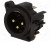 AC3MAH-AU-PRE, XLR Connectors 3 Pole XLR Male Chassis Mount AType Gold Plated Contact HorizPCB Mount Black Fin AC3MAH-AU-PRE, XLR Connectors 3 Pole XLR Male Chassis Mount AType Gold Plated Contact HorizPCB Mount Black Fin