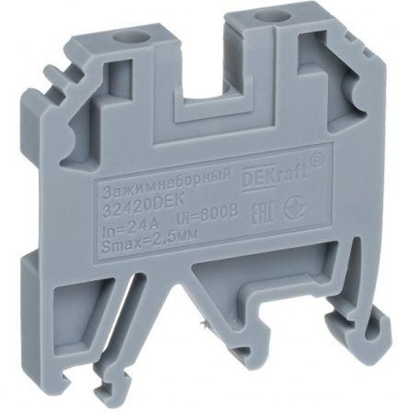 Зажим наборный ЗН-101 24А 2.5кв.мм сер. DEKraft 32420DEK Зажим наборный ЗН-101 24А 2.5кв.мм сер. DEKraft 32420DEK