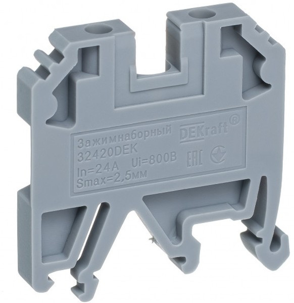 Зажим наборный ЗН-101 24А 2.5кв.мм сер. DEKraft 32420DEK Зажим наборный ЗН-101 24А 2.5кв.мм сер. DEKraft 32420DEK