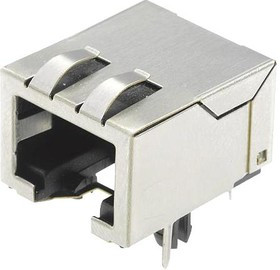 09455511101, RJ45 CONNECTOR, R/A JACK, 1PORT, TH