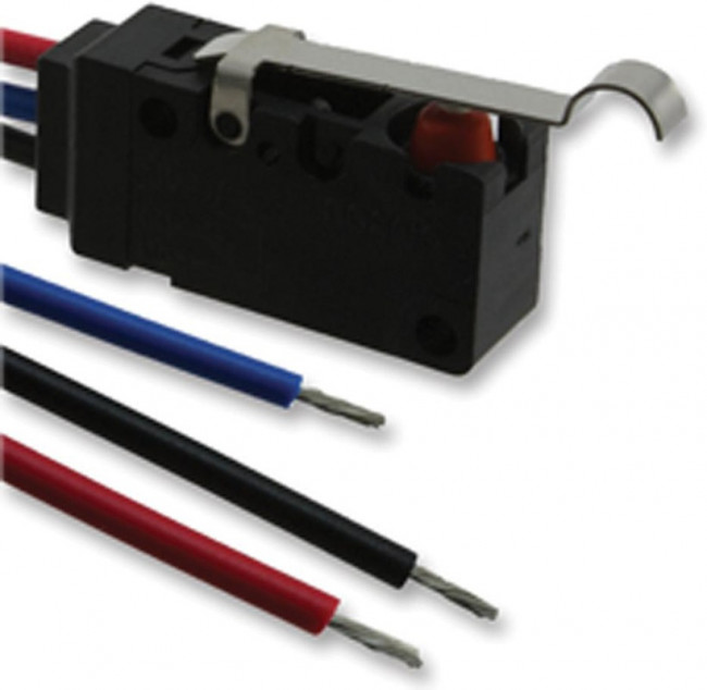 D2VW-5L3-1M, Микропереключатель SNAP ACTION, с рычагом с имитацией ролика