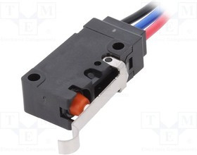 D2VW-5L3-1M, Микропереключатель SNAP ACTION, с рычагом с имитацией ролика