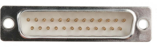25 Way Panel Mount D-sub Connector Plug, 2.77mm Pitch