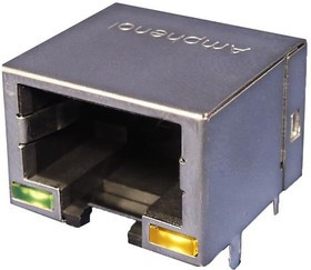 RJE7318800110, Modular Connectors / Ethernet Connectors Mod Jack 1 Port 8P8C Shielded w/o Tabs