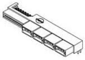 45984-8162, Power to the Board LPH Rcpt Assy RtAn 0 An 08 Pwr 32 Sig Std