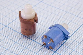 Двухполюсная кнопка без фиксации (DPST), OFF-(ON), белая, 36В/1А; №895 W ПКн\ 36\ 1,0\(DPST)\d11\\ бел\\4P\МПК1-4В\