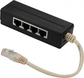 Адаптер Y-адаптер, 4 параллельных порта, горизонтальный