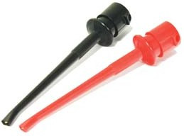 Зажим для тестеров 90мм, на кабель, черный, K268C