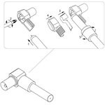 05-2062, FD-2432, TV гнездо угловое на кабель под винт
