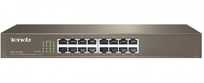 Коммутатор 16PORT 10/100M TEF1016D TENDA Коммутатор 16PORT 10/100M TEF1016D TENDA