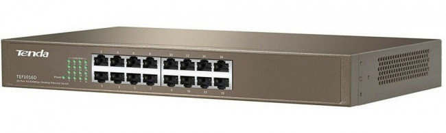 Коммутатор 16PORT 10/100M TEF1016D TENDA Коммутатор 16PORT 10/100M TEF1016D TENDA