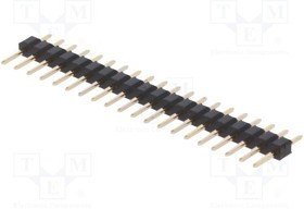 ZL303-20P, Штыревой штыревое "папа" PIN 20 прямой 2мм THT 1x20