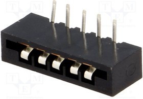 DS1020-05RT1D, угловое гнездо под сверхпл кабель на плату / FB-05R (DS1020-05RT1D)