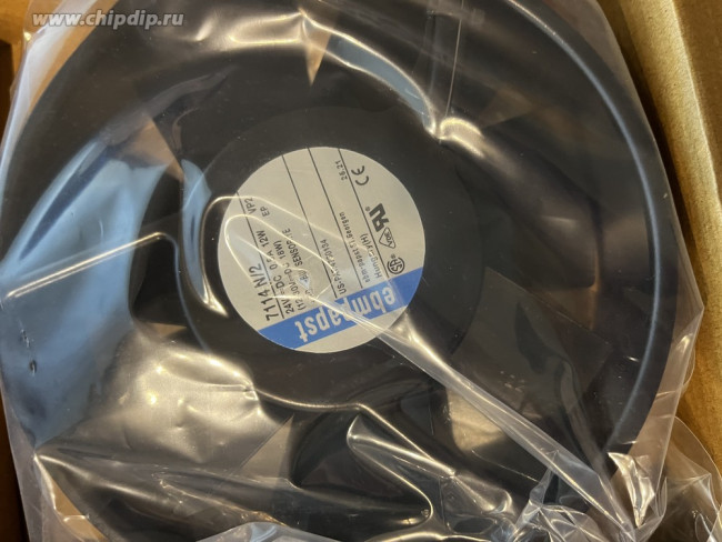 Вентилятор Ebmpapst 7114N/2 DC 24V 0.5A 12W 172x150x38 3pin ушастики