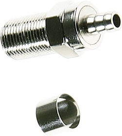 HYR-0811A (GF-811A) (F-7225A), Разъем F, гнездо, RG-58, обжим (Crimp)