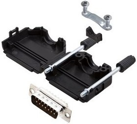 6355-0054-02, DA-15 Plug D-Sub Connector Kit, Steel