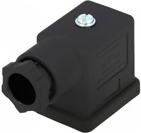 MX-1210230122, Разъем: соленоидный, вилка, формат В, 11мм, "мама", PIN: 3, 1,5мм2 MX-1210230122, Разъем: соленоидный, вилка, формат В, 11мм, "мама", PIN: 3, 1,5мм2