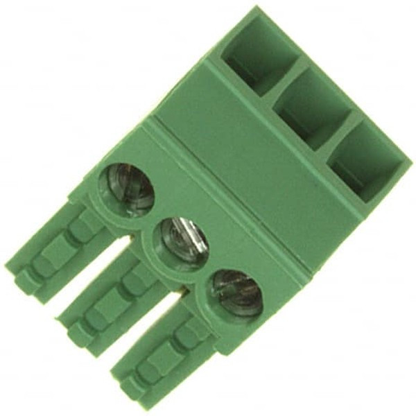 284506-3, Съемная клеммная колодка, угловой, 3.5 мм, 3 вывод(-ов), 30AWG до 14AWG, 2 мм², Винт, 11 А