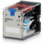 MY4IN 24DC [S], Реле электромагнитное, 4PDT, Uобмотки 24ВDC, 5A/220ВAC, 5A/24ВDC