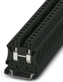 3045208, UT 6 BK Series DIN Rail Terminal Block, Screw Termination