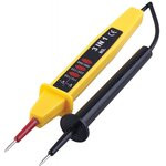 Тестер ступенчатой индикации напряжения контактный двухполюсной 500V желтый TST500-2 32863